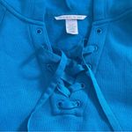 Victoria's Secret Cotton High-Rise Fleece Wide-Leg Lounge Pants Sweatshirt Set Photo 2