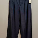 A New Day crepe pleated high rise trousers work pants size 6 NWT black straight Photo 0