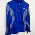 FILA Sport Half Zip Running Pullover Shirt Blue XL Photo 1