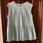 Juicy Couture Large Light Blue Baby Doll Blouse Photo 3
