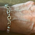 Erimish  champagne and gold bead stretch bracelet  Photo 5