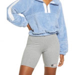 BP  Blue and White Fleece Hoodie Photo 0