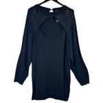 Torrid  Women’s Pullover Lace Keyhole Mock Neck Sweater Classic Black Size 5X NEW Photo 1