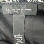 INC Dress Womens 1X Shift Boho Stretch Feminine Modest Casual Event Minimalist Black Photo 1