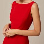 Rihoas Red Boat Neck High Waisted Mini Dress Photo 2