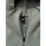 Adidas Z.N.E Women's Zip Up Hoodie Green Pockets Running Jacket Photo 5