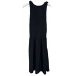 Hill House Lilou‎ Nap Dress XXS Black Jersey Smocked Mini Cross Back LBD Photo 2