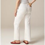 J.Crew  Tall Sailor Mid Rise Relaxed Demi Boot Jean White Gold Buttons US 25T NWT Photo 2