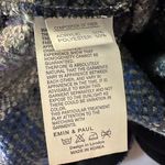 Emin & Paul Anthropologie Plaid Blue Purple Tweed Pullover Sweater Small Photo 5
