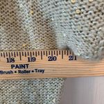 Allen B by Allen Schwartz gold sequin hi low‎ sweater size L Size L Photo 3