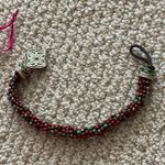 NEW Celtic Beaded Bracelet Irish Toggle Green Four Leaf Clover Symbol with Bag Photo 5