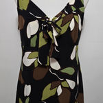 Julie Mitchell Y2k Green & Black Abstract Print Tank Top – Size Large Fairycore Photo 0