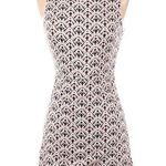 ZARA Geometric Patterned Sleeveless Romper, White and Pink, Size Medium Photo 0