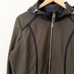 Free Country  | Jacket Coat Hood Super Softshell Quilted Brown Black | Large Photo 1