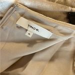 Vince Skirt Purl Edge Velvet Midi Skirt in Gold/ Silver Sz 10 NWT Holiday Photo 6