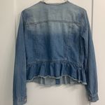 Kensie  FRAYED NECK JEAN JACKET Photo 10