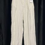 Forever 21 Cream Wide-Leg Pleated Pants Photo 2