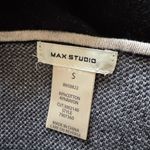 Max Studio  Black Floral Knitted Sweater Long Sleeve Dress Photo 1