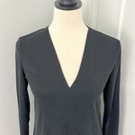 Trouve XS Black Long Sleeve Plunge V Photo 9