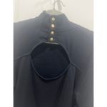 NWT Nation Black High Neck Sweatshirt with Back Cut Out Sz M Size M Photo 6