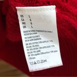 American Eagle outfitters Red V Neck Tight Knit Sweater Long Sleeve Xmas large Photo 5
