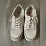 Billy Footwear Sneaker Shoes Zipper Canvas Tan Gray Beige Made Size 8.5 White Photo 1