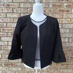 Anne Klein NWT Black Bell Sleeve Blazer Photo 0