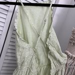 ZARA Light Green Floral Print Maxi Dress Photo 5