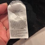 Gap  Women M Black Metallic Stripe 3/4 Sleeve Crew Neck Top Shirt Neutral Classic Photo 5