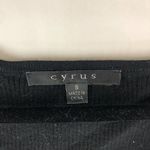 Cyrus Womens Top V Neck Long Bell Sleeve Ribbed Black S Photo 3
