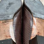 Bottega Veneta Vintage 80’s Brown Lizard-Embossed Leather Loafers Photo 9