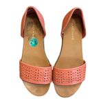Andiamo Abailey Weave Flats/Sandals Salmon Peach 7.5 7.5W Boho Faux Leather Pink Photo 1