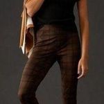 Anthropologie ๐๐ Sanctuary Plaid Runway Leggings ~ Brown Motif Medium M NWOT Photo 0