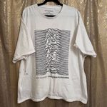 Joy Division Ivory Black Unknown Pleasures Frayed Hem T Shirt 2X/3X Size XXL Photo 0