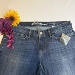 Eddie Bauer Women's Curvy Med Wash Mid Rise Crop Capri Denim Jeans Sz10P New # Photo 1