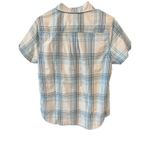 Eddie Bauer NWT  Shirt Womens Blue Plaid Adventurer Dry Size Medium UPF 50 Photo 1