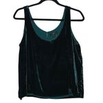 J.Crew NWT  Women’s Velvet Tank Top Dark Green Size 6 Photo 1