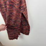 By Anthropologie Tami Sleeveless Knit Tunic Size 2X Space Dye Colorful Slit Fall Red Photo 2