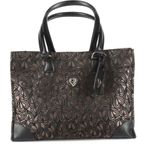 Diane Von Furstenberg  DVF Jacquard Heart Print Large Shoulder Tote Bag Photo 1