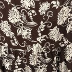 Mossimo Supply Co Maxi Dress, Brown and White floral pattern, halter tie neck, strapless Photo 2