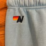Aviator Nation  Light Blue Lightning Bolt Sweatpants Photo 4