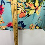 Talbots  Pencil Skirt 14 Blue Floral Tropical Botanical Coastal Resort Chic Photo 2