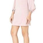 Ted Baker NWT  Joele Embellished Cuff Pink Shift Mini Dress Medium Photo 1