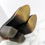 Lucky Brand  Ehllen Suede Black Leather Block Heel Ankle Booties Women's Size 9.5 Photo 6