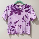 PINK Victoria’s Secret PINK Purple Tie Dye Shirt Photo 0