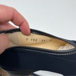 Taryn Rose  KELSEY DEMI WEDGE COMFORT in navy fabric sz 34 Photo 3