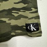 Calvin Klein long sleeve green Camo Print Hoodie mini Dress size medium Photo 4