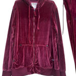 True Religion Velour Track Suit Womens Sz XL Burgundy Zip Up Retro Streetwear Photo 0