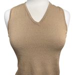 Caslon Vintage Top Size S Beige Sleeveless V-Neck Photo 1