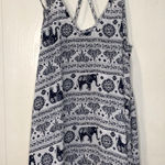 Sienna Sky ‎ blue and white elephant print  tank size S Photo 0
